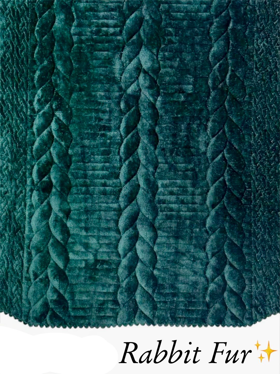 RABBIT FURR QUILTED SOFA PANEL