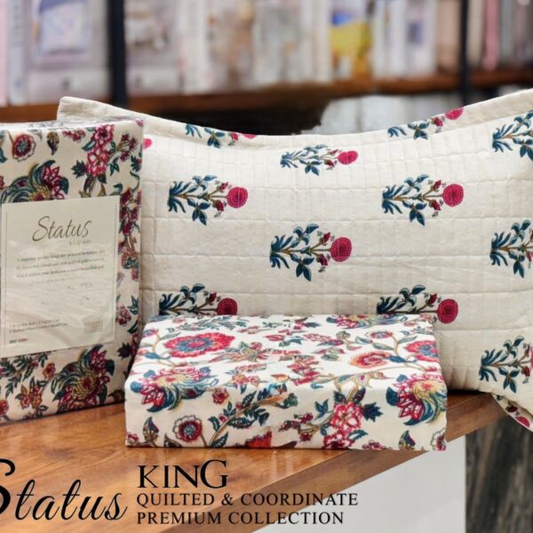 STATUS QUILTED KING SIZE BEDSHEET