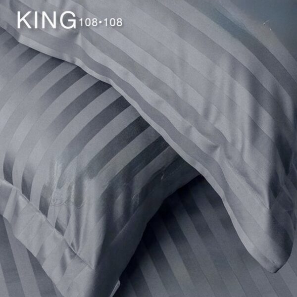 SATTIN STRIPES KING BEDSHEET SET (1+2)