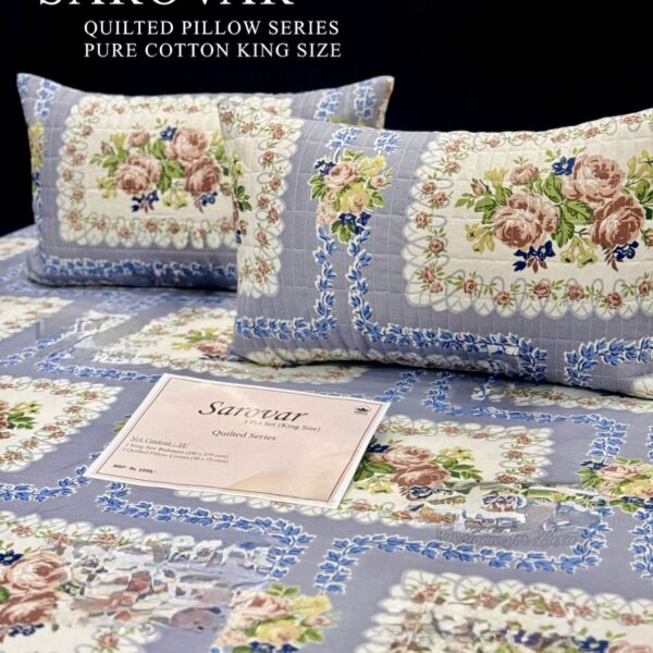 SAROVER KING SIZE QUILTED BEDSHEEET